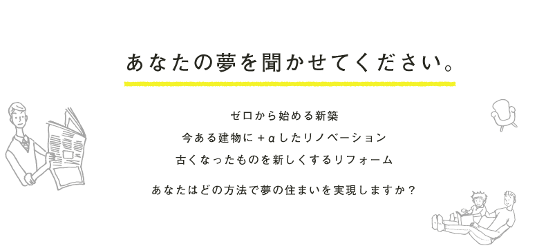 あなたの夢を聞かせてください。